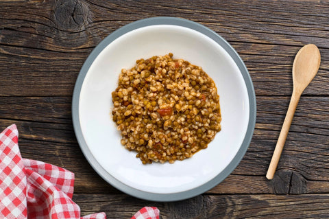 Orzo rustico lenticchie e maggiorana