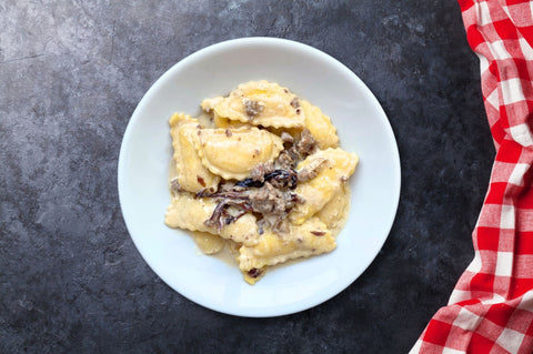 Mezze lune radicchio e salsiccia 1,5 Kg