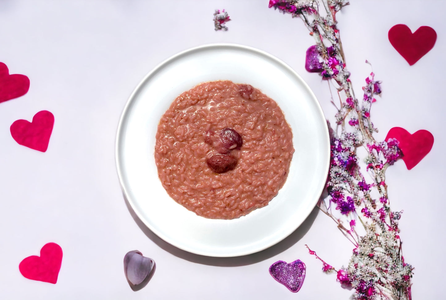 risotto fragole e prosecco