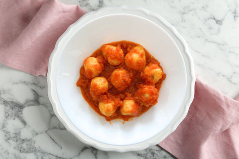 Bombe al pomodoro e basilico