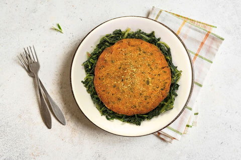 Burger di zucca e cicorietta piccante