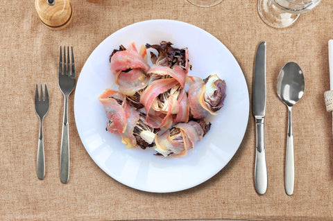 radicchio grigliato e pancetta