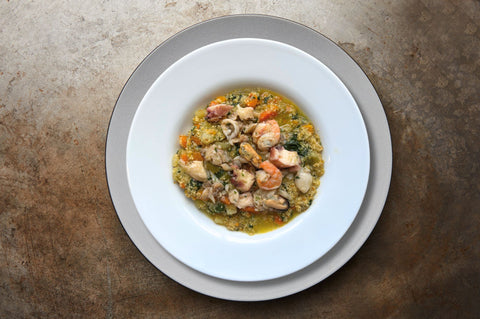 Cous cous con verdure e pesce