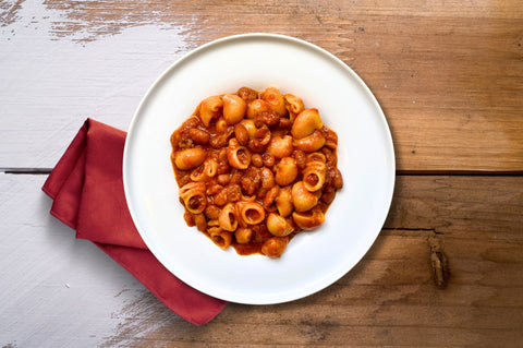 Pasta e fagioli borlotti