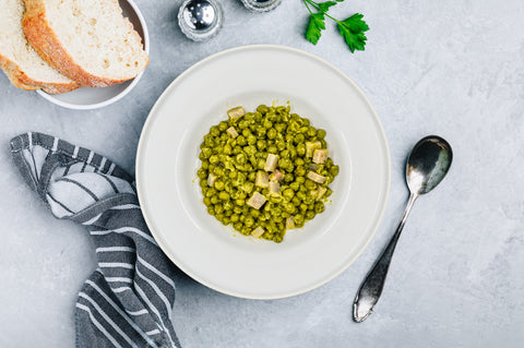 Piselli e prosciutto